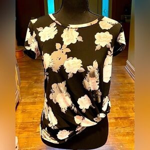 Candies XS Flutter Sleeve Pop Over Top Floral Whimsigoth Teen High School Flower